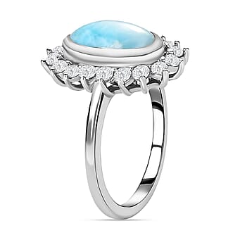 https://tjcuk.sirv.com/Products/71/6/7165782/Larimar-and-Natural-Cambodian-Zircon-Halo-Ring-in-Platinum-Overlay-Ste_7165782_3.jpg?w=342&h=342
