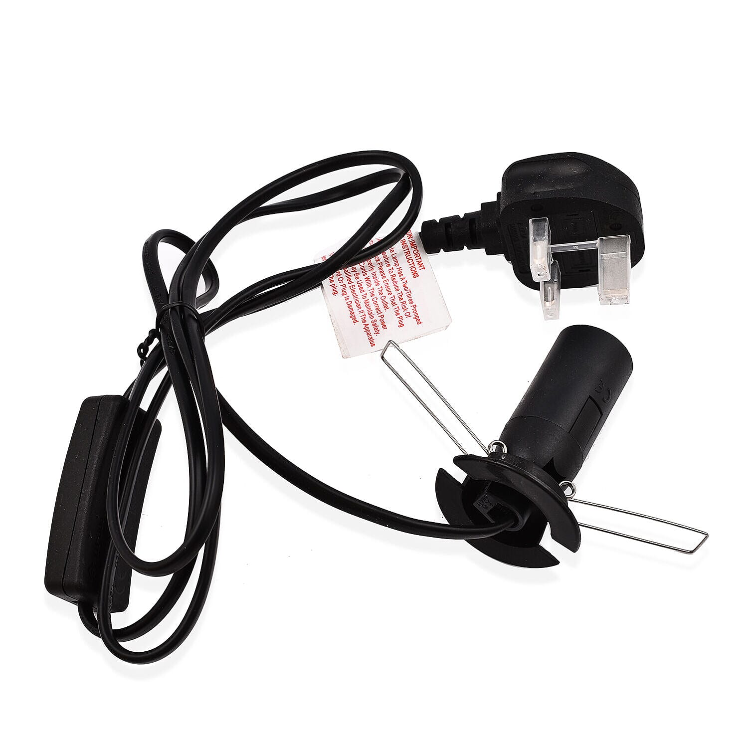 Himalayan Salt Lamp Fire Bowl with Massage Ball Including Cord & Bulb (Size 15x15x15 cm)