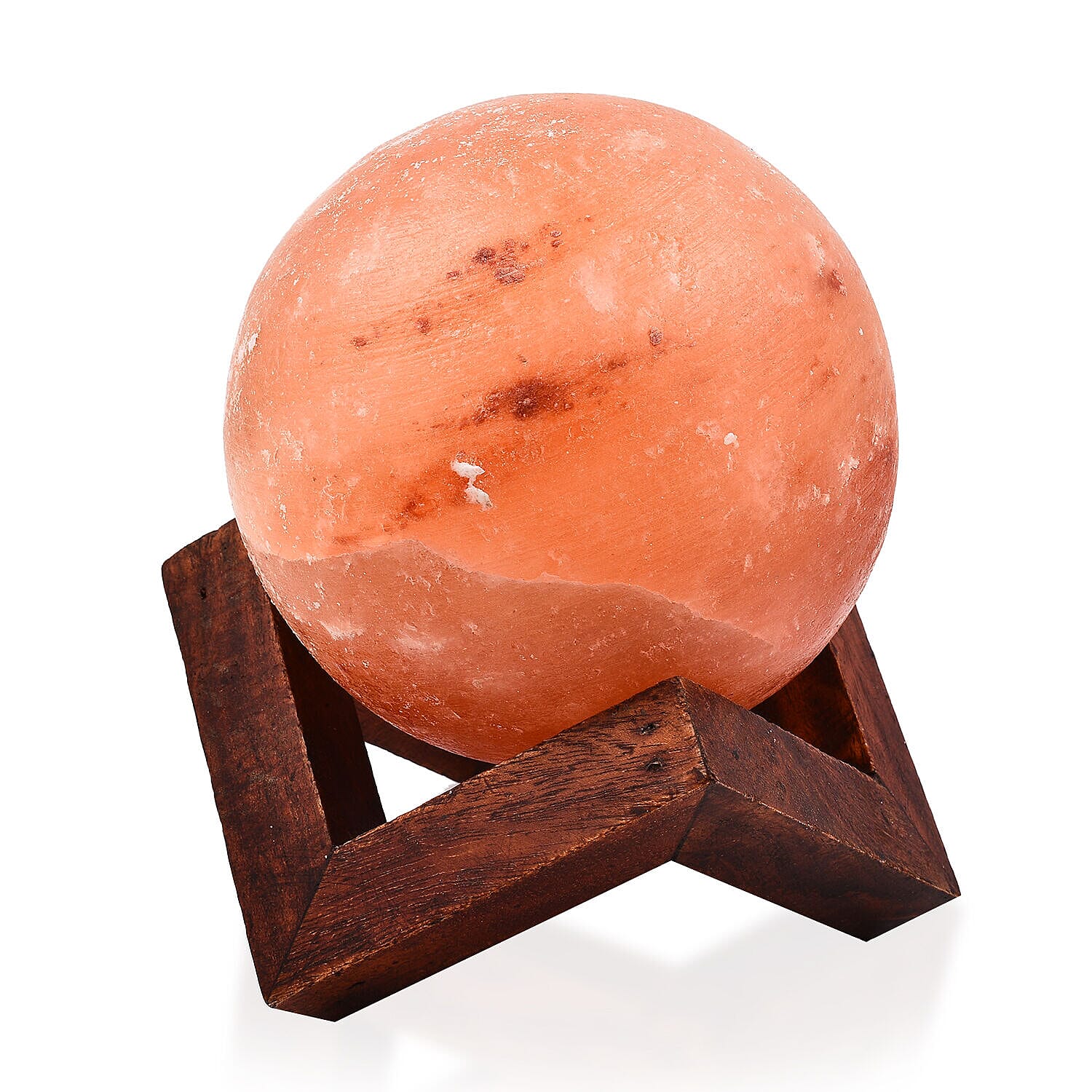 Himalayan Salt Lamp Sphere Shape inlcuding Cord - Bulb (Size - 12.5 cm)
