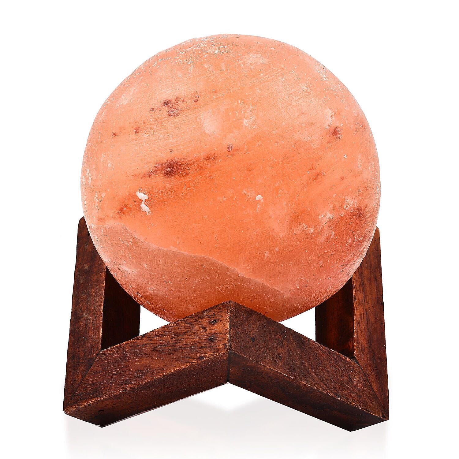 Himalayan Salt Lamp Sphere Shape inlcuding Cord - Bulb (Size - 12.5 cm)
