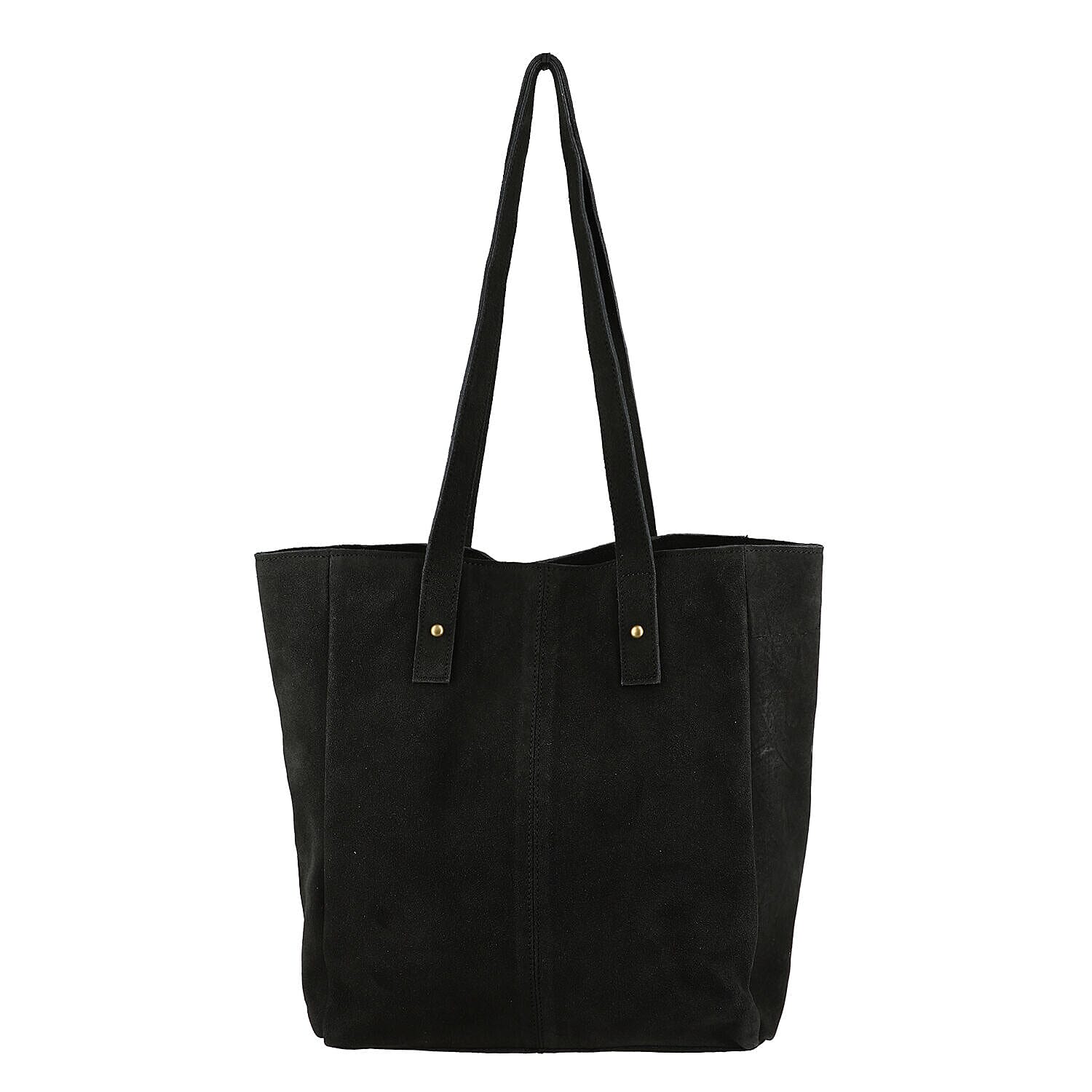 Italian CloseOut Deal - 100% Genuine Leather Tote Bag - Black
