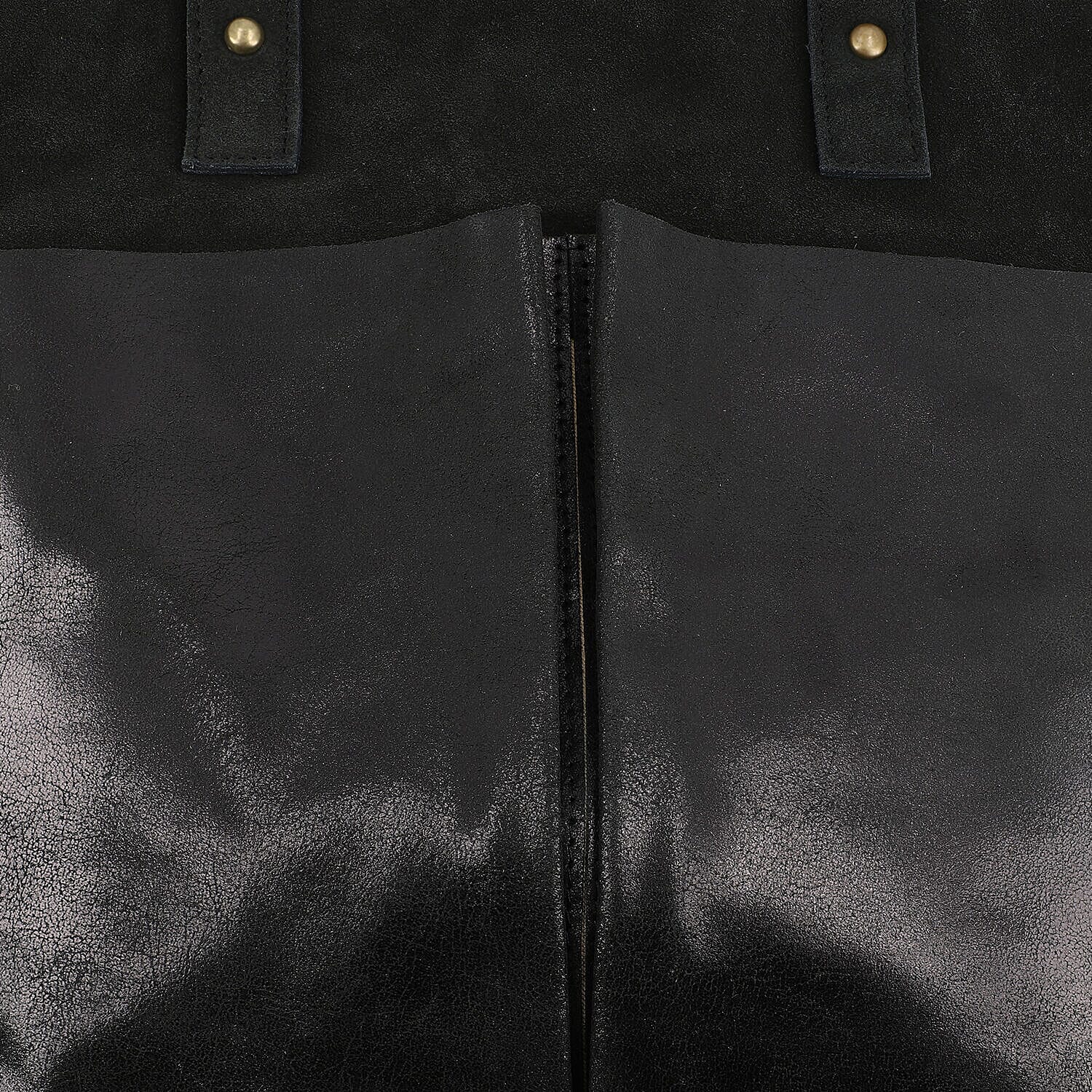 Italian CloseOut Deal - 100% Genuine Leather Tote Bag - Black