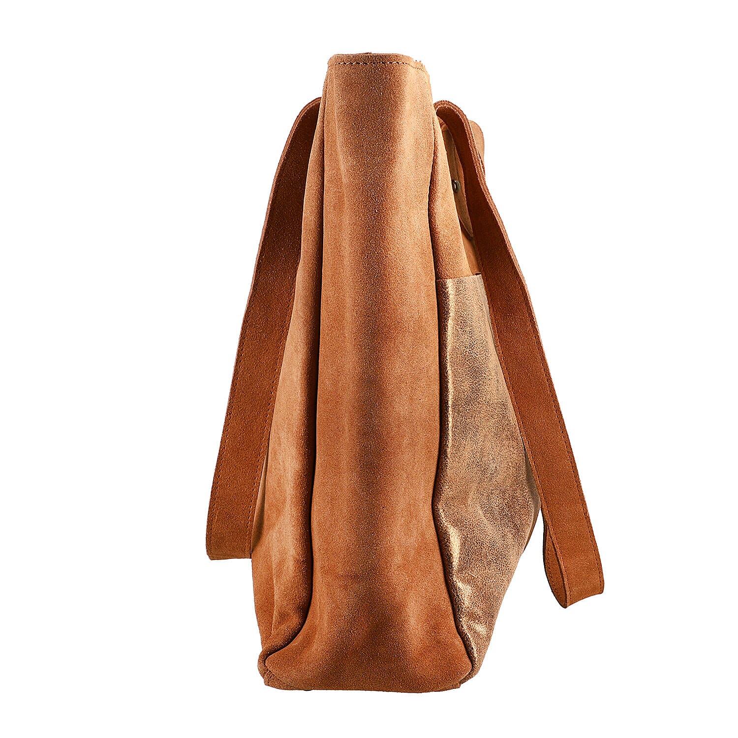 Italian CloseOut Deal- 100% Genuine Leather Tote Bag - Cognac