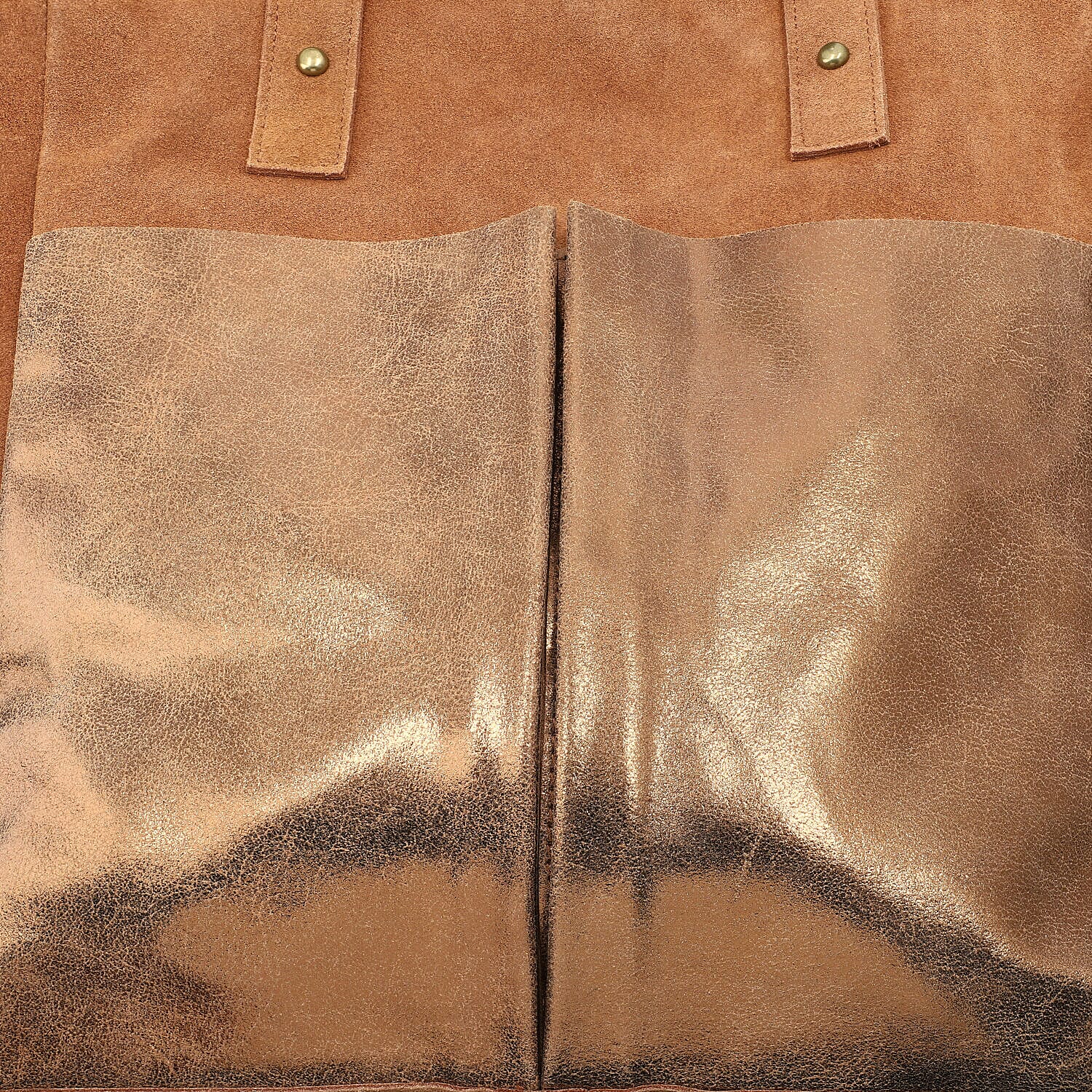 Italian CloseOut Deal- 100% Genuine Leather Tote Bag - Cognac