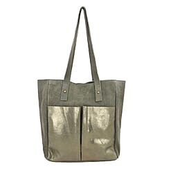 Hongkong Close Out Deal-- Genuine Leather Tote Bag - Black