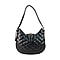 Close Out Deal - Quilted Plain Crossbody Bag - Black