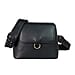 Polyurethane Plain Crossbody Bag - Black