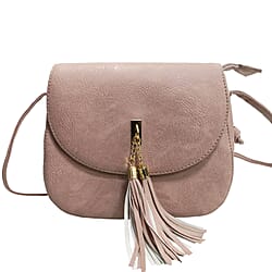 Designer Inspired Crossbody Bag with Tassel Crossbody Bag (Size 9x24x20 cm) - Black