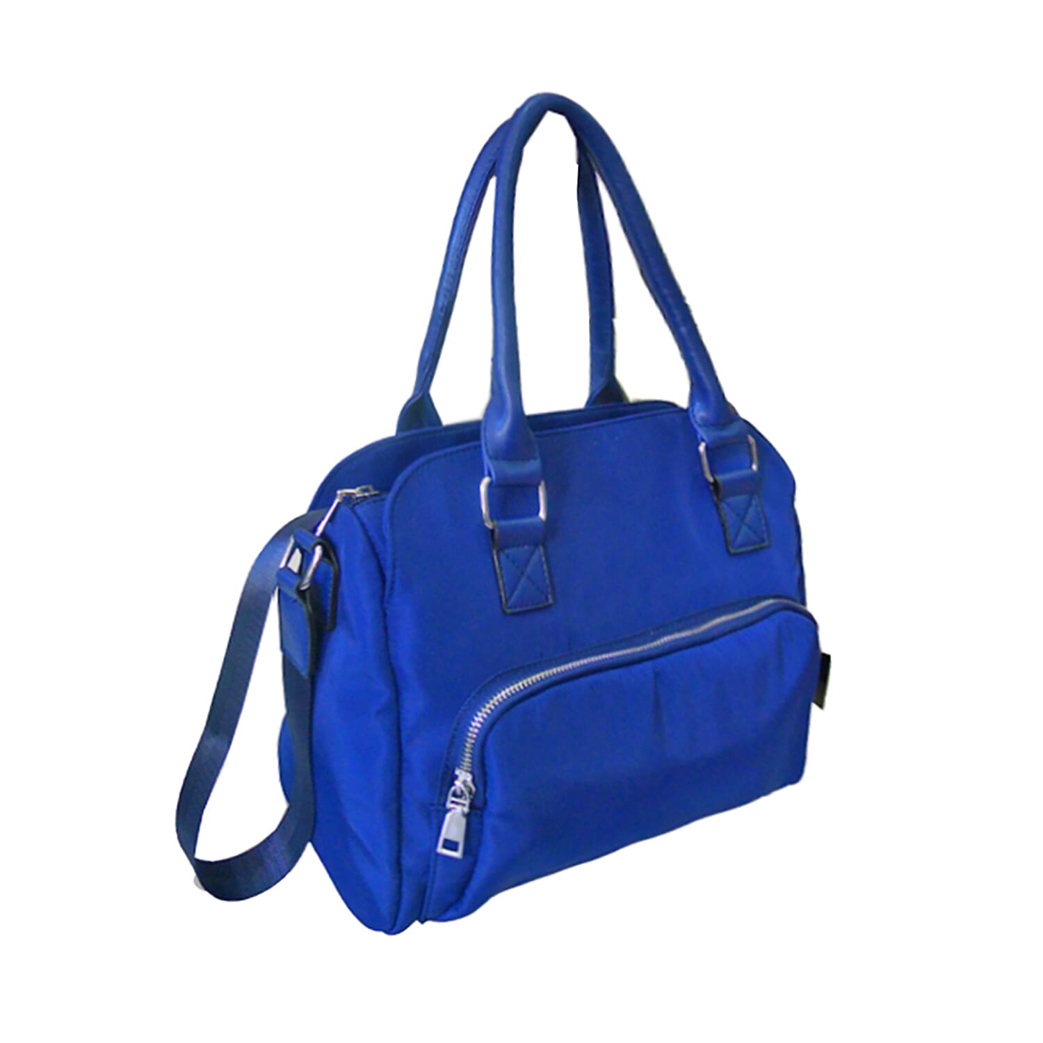 Designer Close Out - Tote Bag with Handle Drop and Shoulder Strap (Size 31x25x12 Cm) - Blue