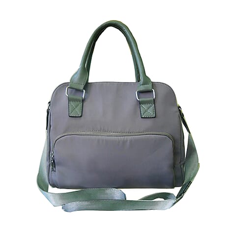 Designer Close Out - Tote Bag with Handle Drop and Shoulder Strap (Size 31x25x12 Cm) - Grey