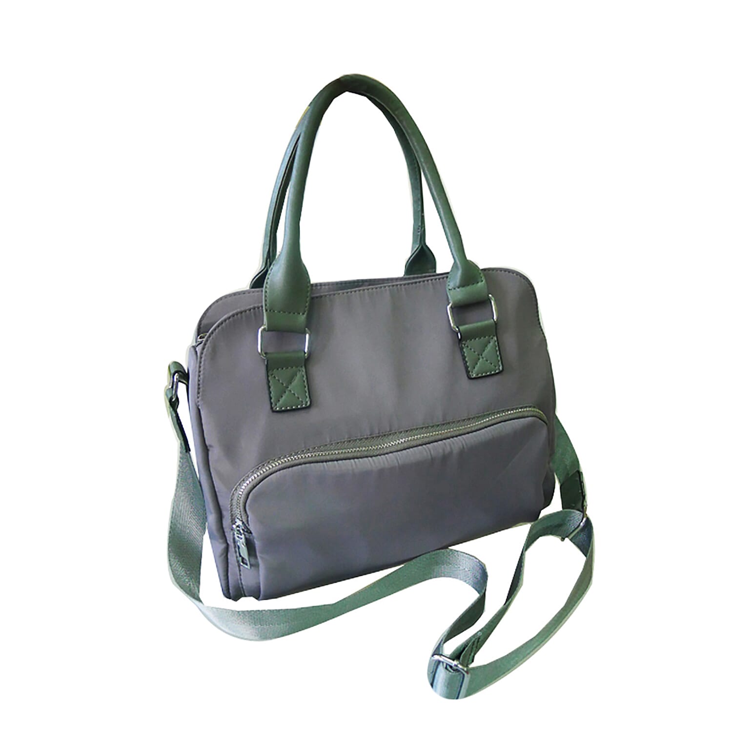 Designer Close Out - Tote Bag with Handle Drop and Shoulder Strap (Size 31x25x12 Cm) - Grey