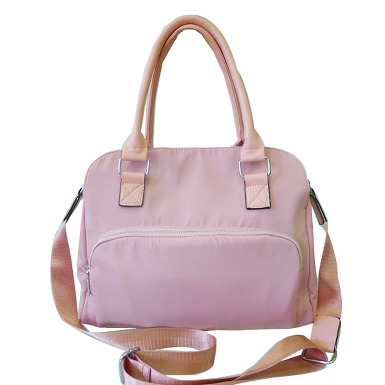Designer Close Out - Tote Bag with Handle Drop and Shoulder Strap (Size 31x25x12 Cm) - Pink
