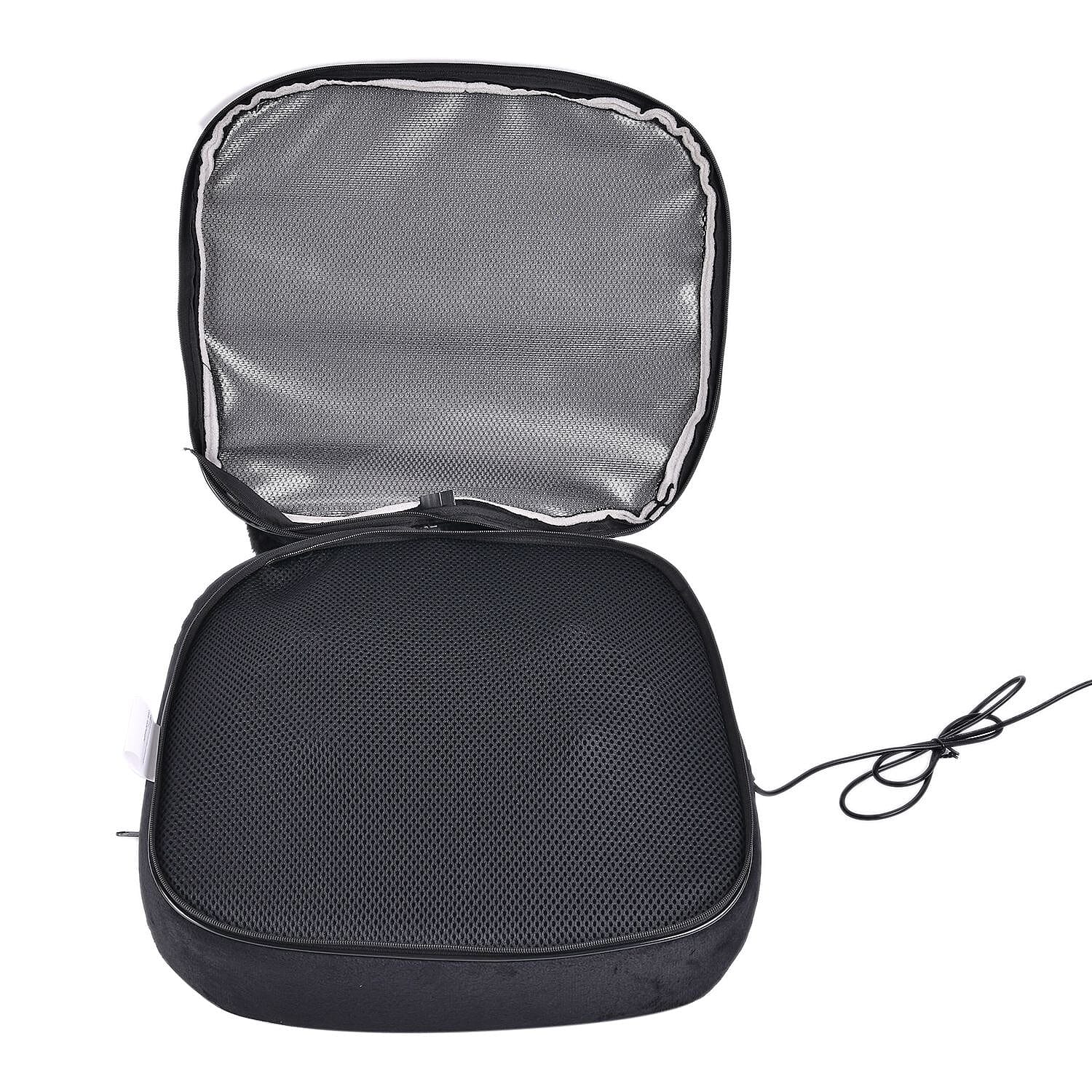 Lowest Ever Price - Shiatsu Foot - Back Massager with Heating Therapy (Size 34x33x18 cm) - Black