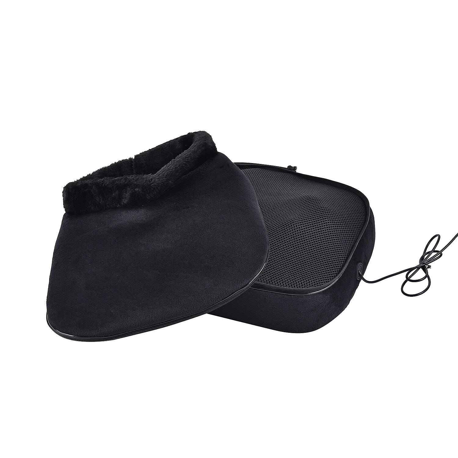 Lowest Ever Price - Shiatsu Foot - Back Massager with Heating Therapy (Size 34x33x18 cm) - Black