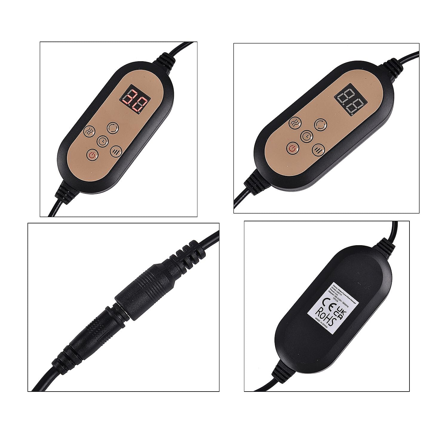 Lowest Ever Price - Shiatsu Foot - Back Massager with Heating Therapy (Size 34x33x18 cm) - Black