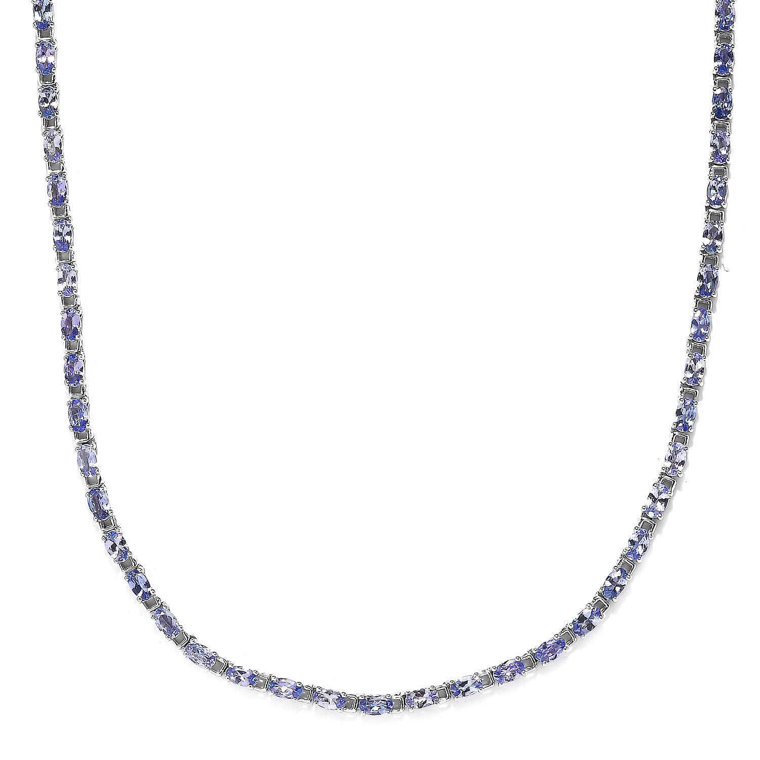 Tanzanite Necklace (Size 20 with Extender) in Sterling Silver