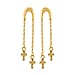 Yellow Gold Overlay Sterling Silver Earring ( With Push Back)