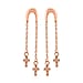Rose Gold Overlay Sterling Silver Earring ( With Push Back)