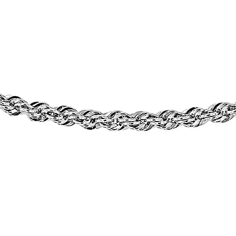 950 Platinum 0.6mm Rope Chain 18 Inch with Supreme Finish
