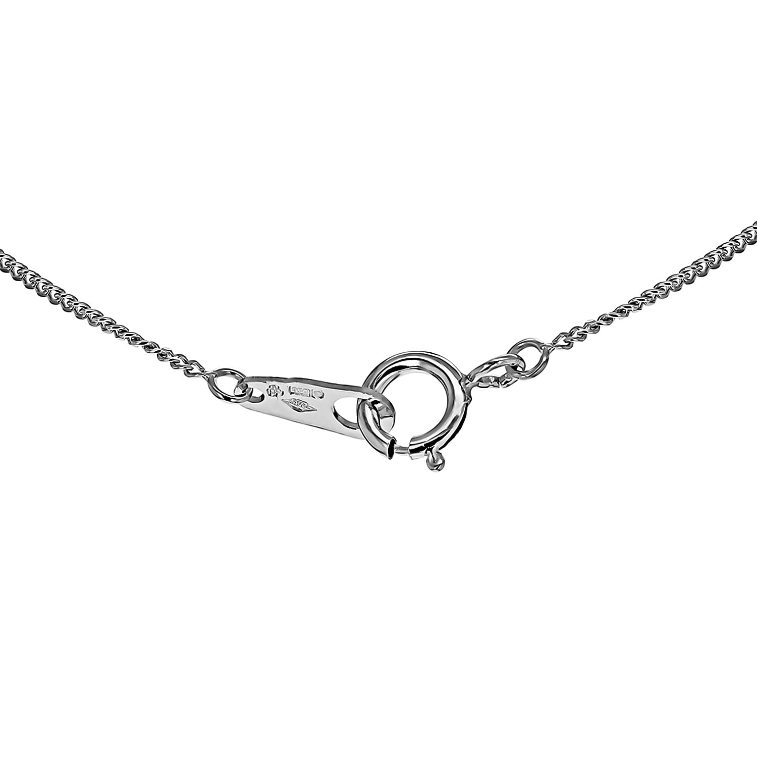 950 Platinum Diamond Cut Curb Chain 16 Inch with Supreme Finish