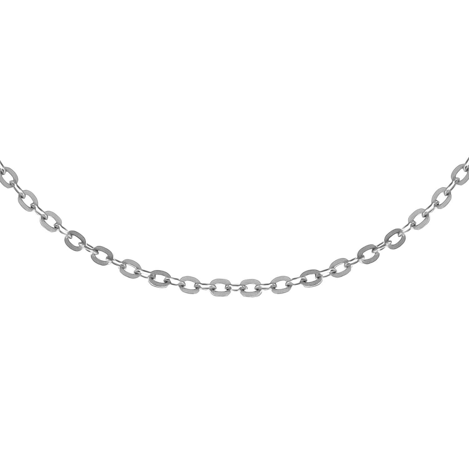 950 Platinum 1mm Trace Chain 16 Inch with Supreme Finish