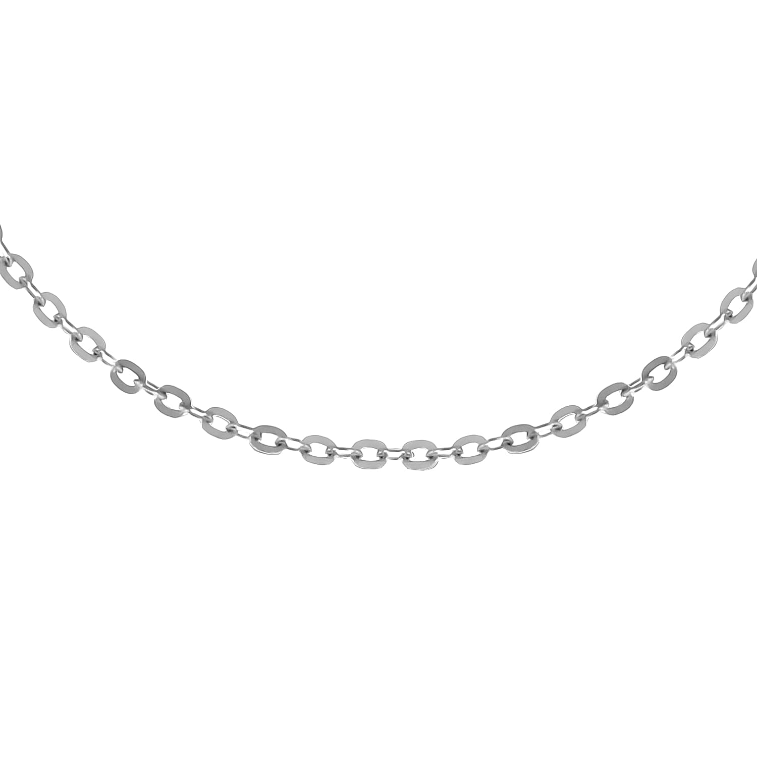 950 Platinum 1mm Trace Chain 16 Inch with Supreme Finish