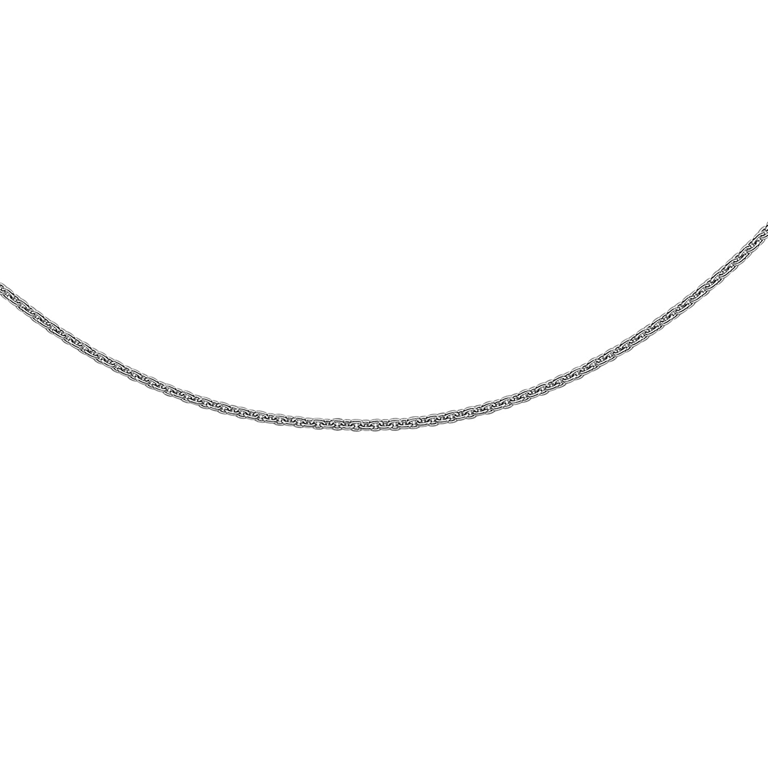 950 Platinum 1mm Trace Chain 16 Inch with Supreme Finish