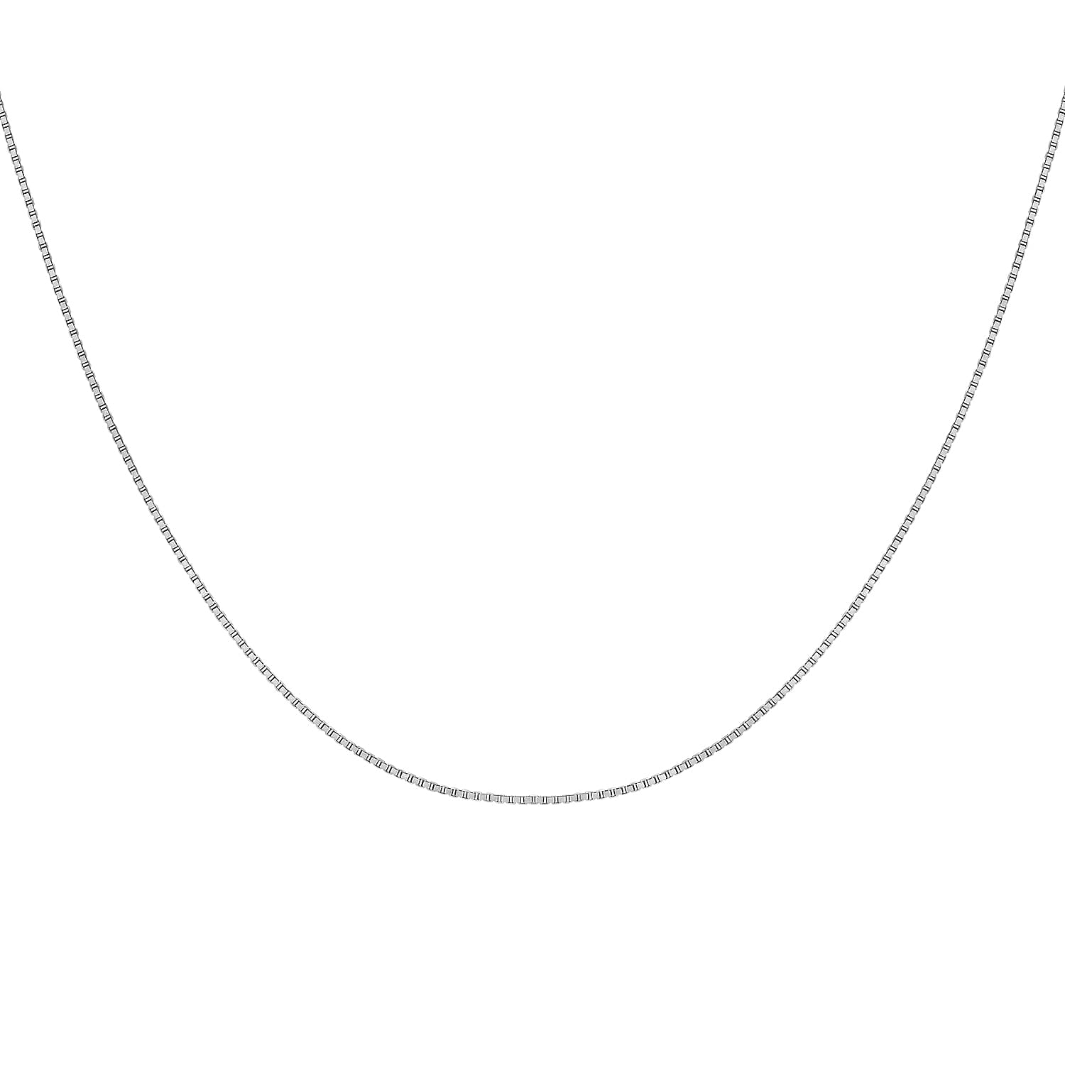 950 Platinum Box Chain 16 Inch with Supreme Finish