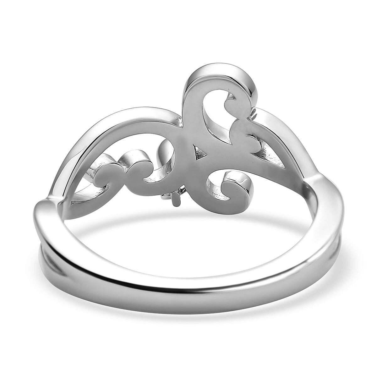 LucyQ Air Drip Collection - Rhodium Overlay Sterling Silver Ring