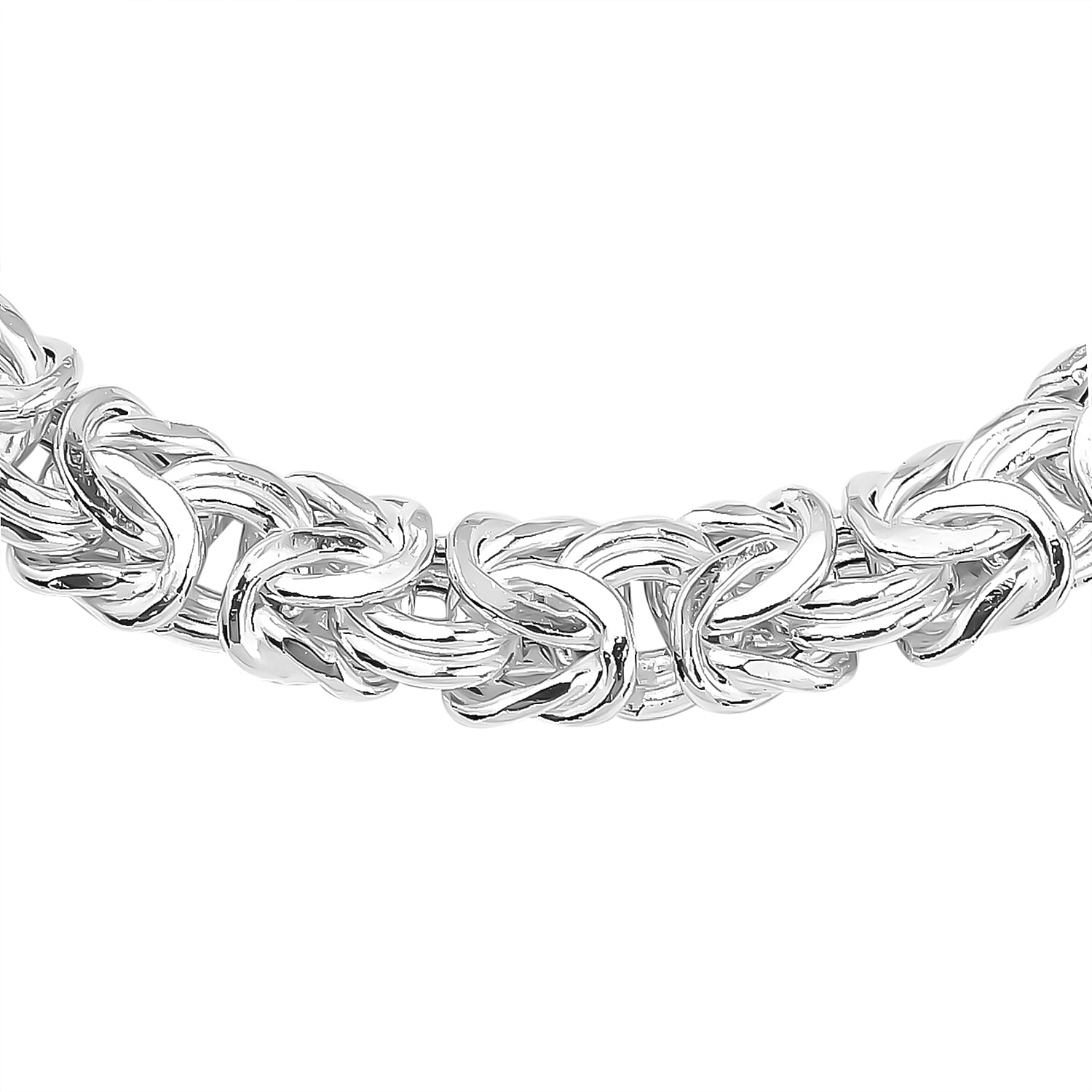 Sterling Silver Byzantine Bracelet (Size - 7.5), With Senorita Clasp Silver Wt. 15.60 Gms