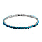 NY Close Out Deal- AAA Simulated Sky Blue Topaz Tennis Bracelet (Size - 7.5) in Silver Tone