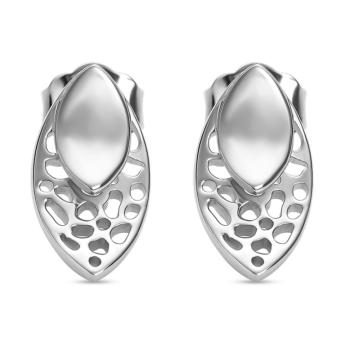 RACHEL GALLEY - Fallen Leaves Collection - Rhodium Overlay Sterling Silver Earrings