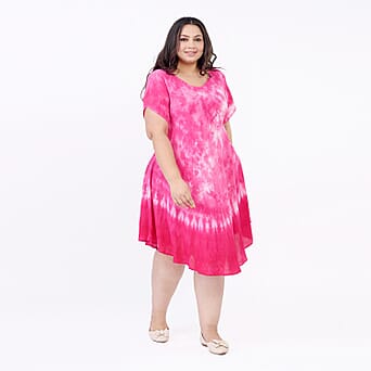 https://tjcuk.sirv.com/Products/71/6/7167949/Tamsy-Viscose-Tie-Dye-Dress-Size-117x1-cm-Pink-Grey_7167949_2.jpg?w=342&h=342