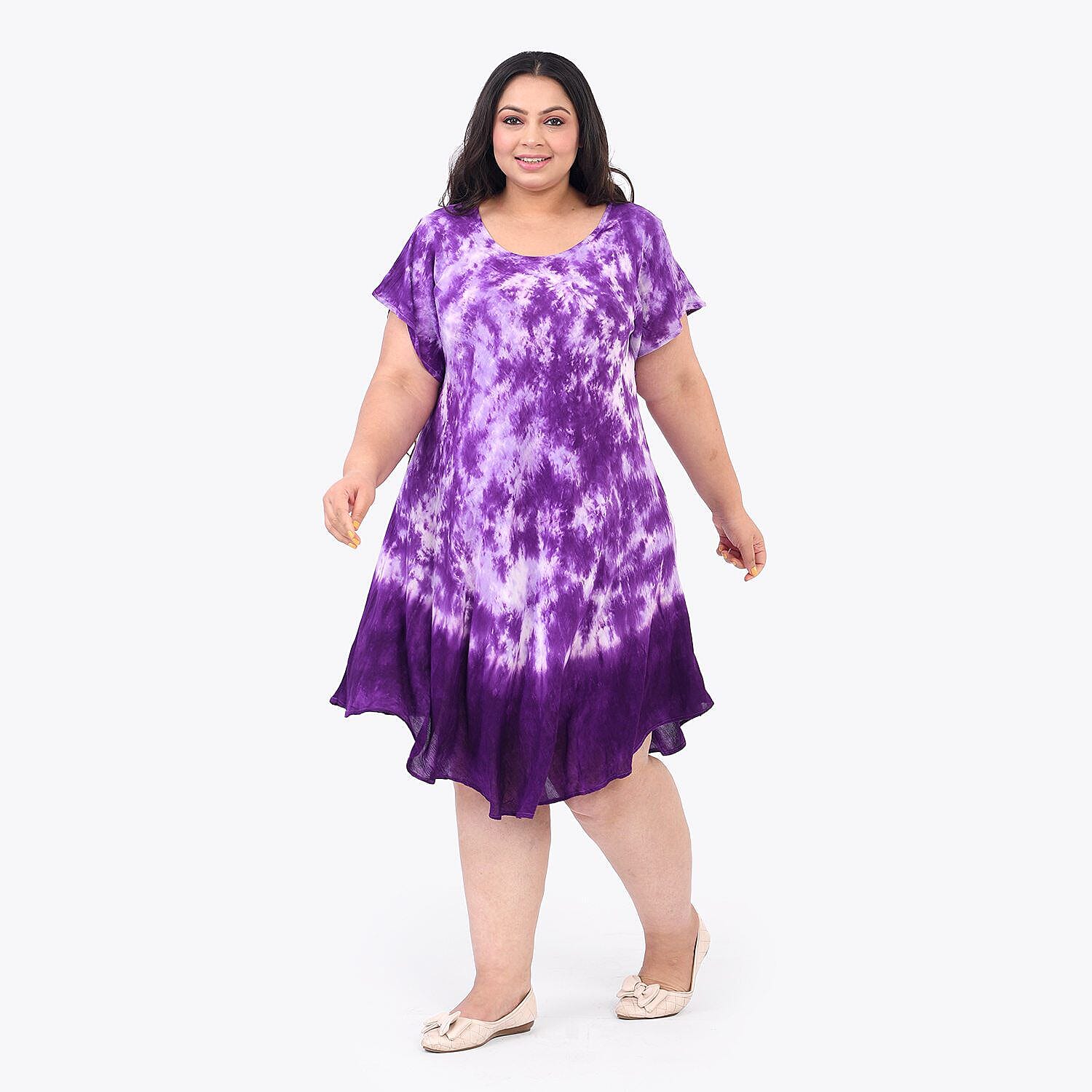 Tamsy Tie-Dye Umbrella Dress