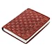 Genuine Leather Weave Pattern Journal Notebook (Size 20x15 Cm) - Brown