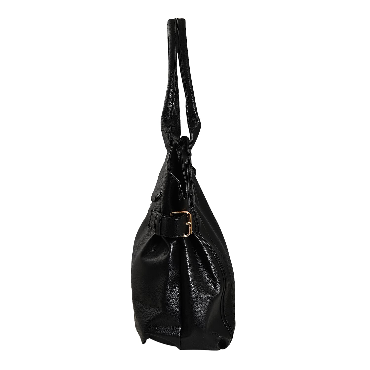 Plain Tote Bag with Handle Drop (Size 33x26x13 Cm) - Black