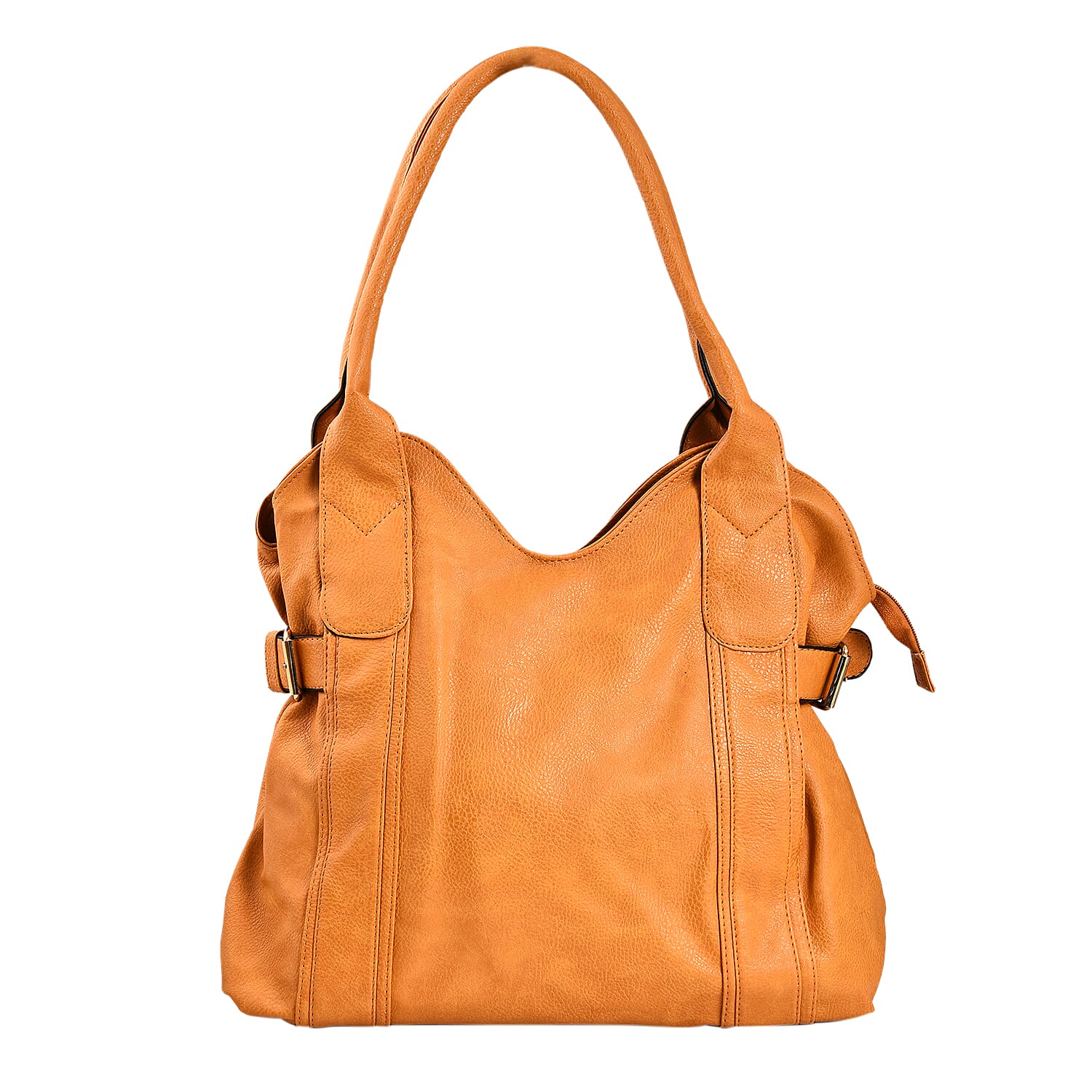 Plain Tote Bag with Handle Drop (Size 33x26x13 Cm) - Tan
