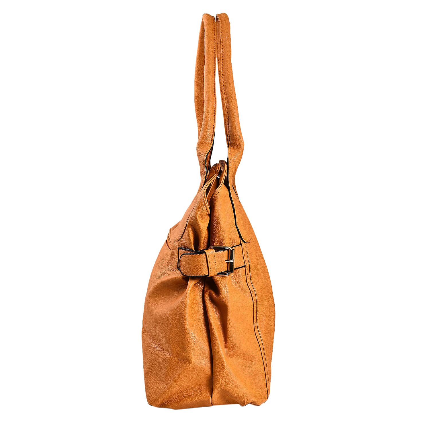 Plain Tote Bag with Handle Drop (Size 33x26x13 Cm) - Tan