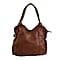 Plain Tote Bag with Handle Drop (Size 33x26x13 Cm) - Chestnut