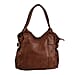 Plain Tote Bag with Handle Drop (Size 33x26x13 Cm) - Chestnut