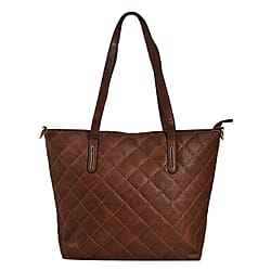 Polyurethane Tote Bag - Black