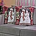 Set of 2 - Jacquard Woven Snowman Cushion Covers - Multi