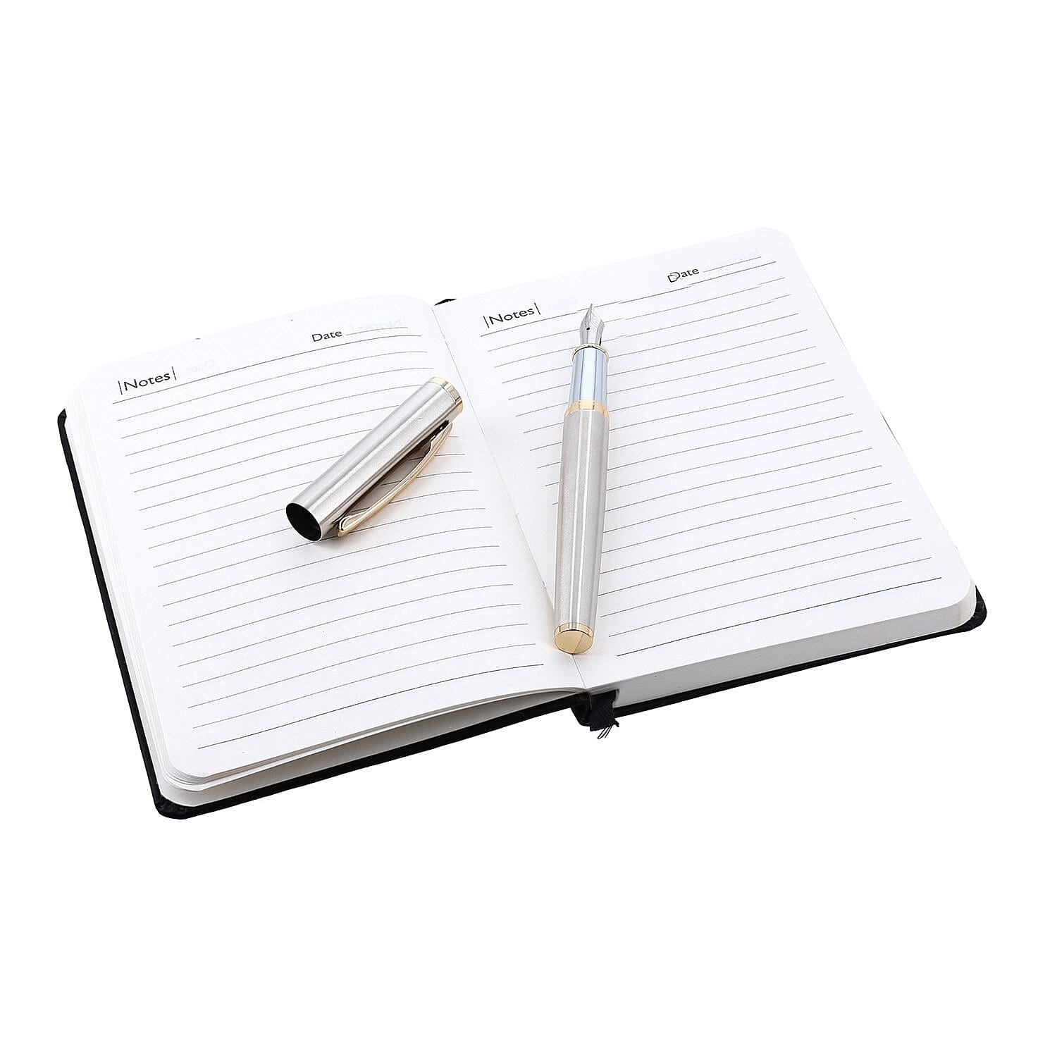 Fountain Pen with Journal stationary gift set with 2 extra refills