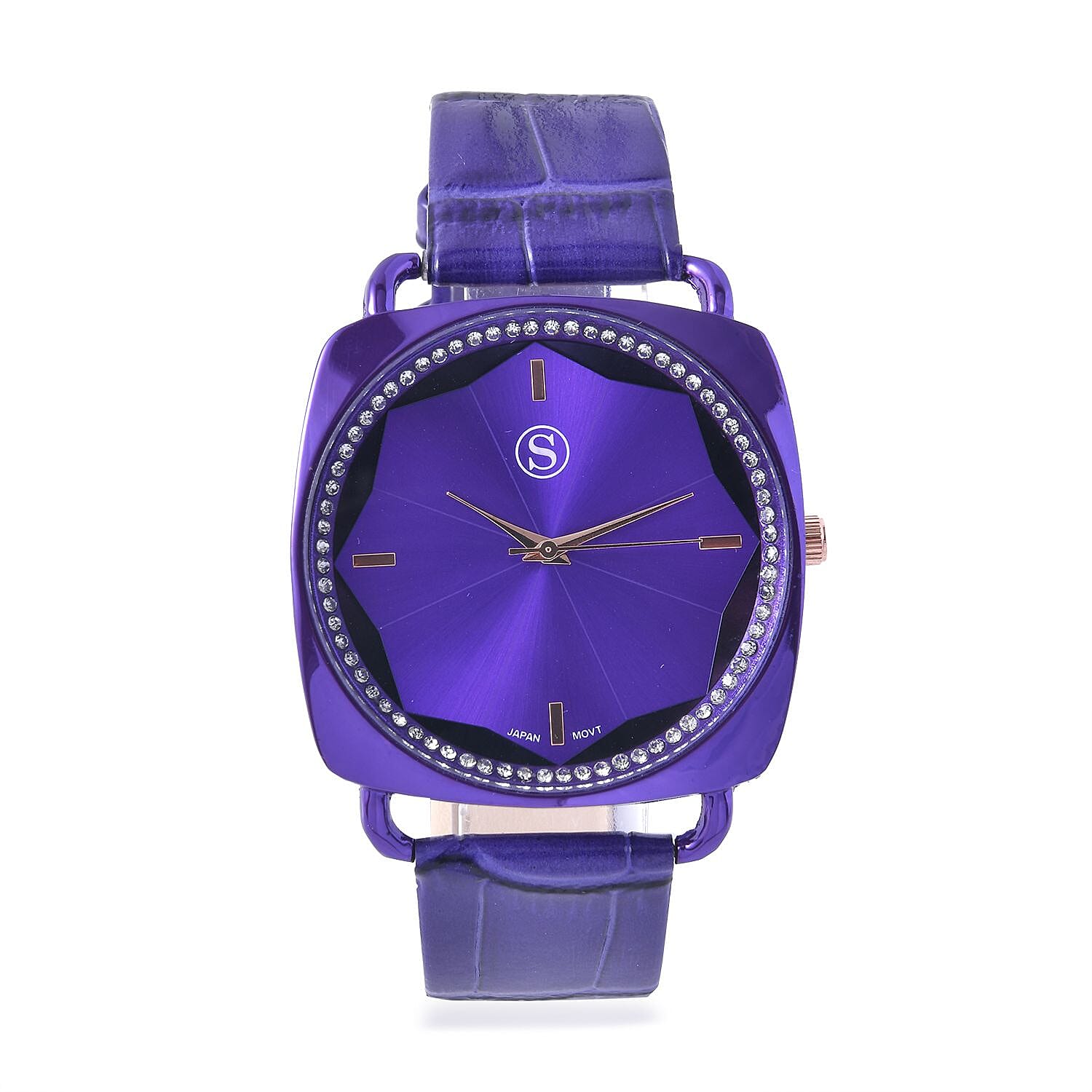 Watch Pure White Stainless Steel Mix Metal 0.720 Ct.