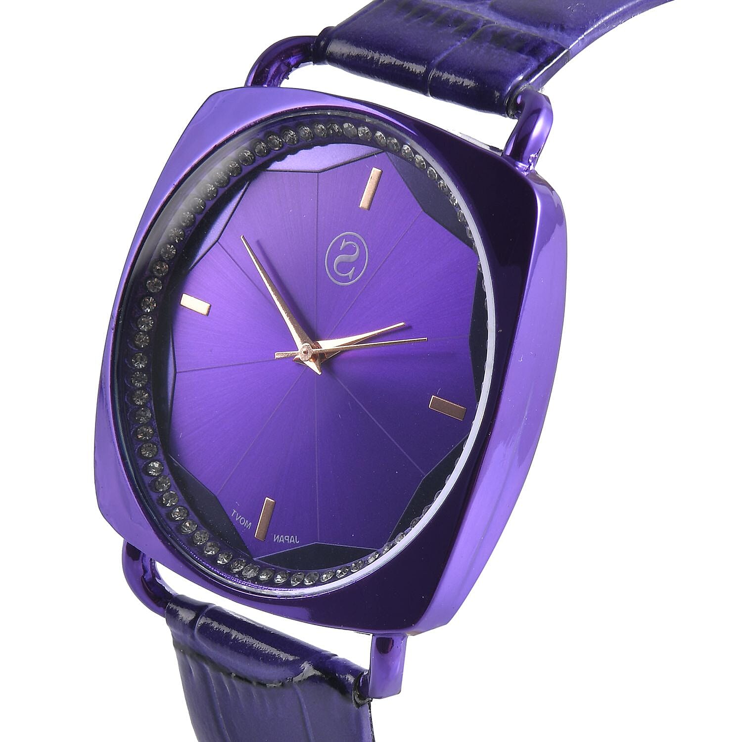 Watch Pure White Stainless Steel Mix Metal 0.720 Ct.