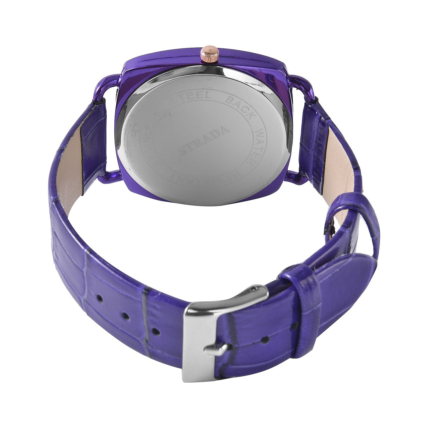 Watch Pure White Stainless Steel Mix Metal 0.720 Ct.