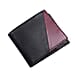 Genuine Leather Bi Fold Mens Wallet (RFID Protected) - Black & Burgundy