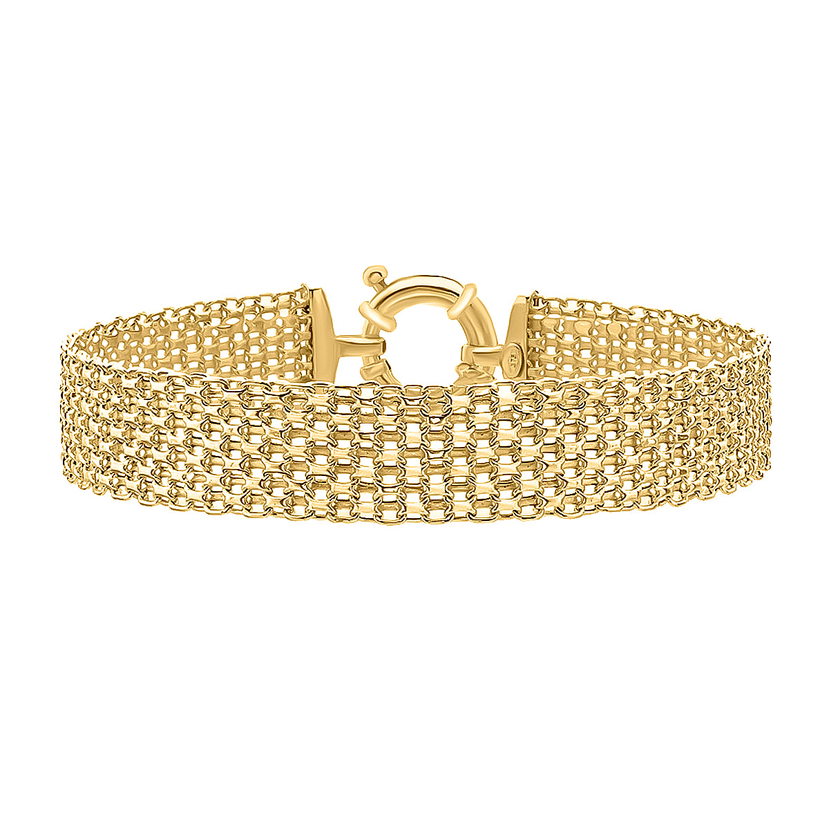 Hatton Garden Bismark Bracelet Size 75 in 9K Yellow Gold Wt 780 Gms   7169670  TJC