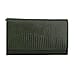 Genuine Leather Lizard Embossed Pattern Womens Rfid Protected Wallet - Black