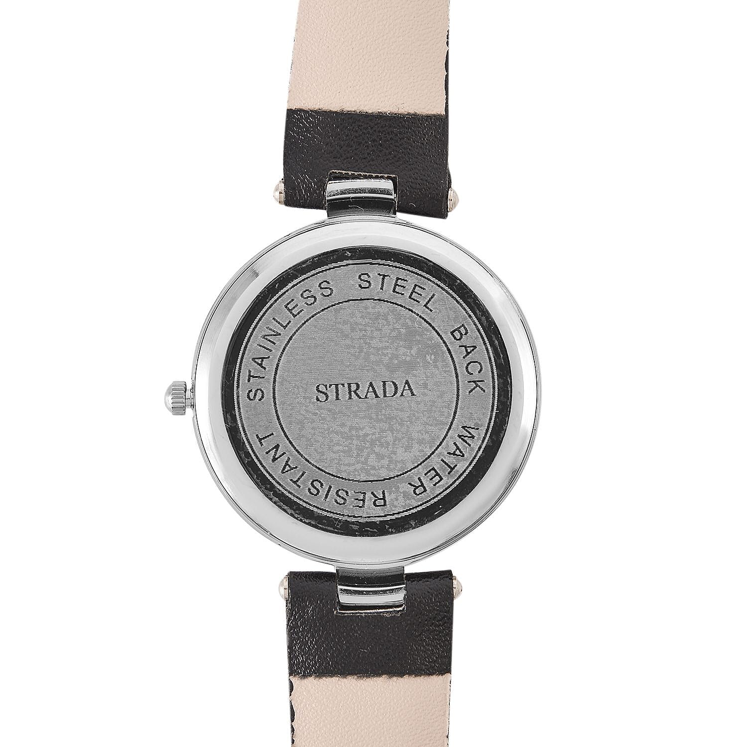 White Crystal Ladies Watch Pure : Natural : Leather : Standard